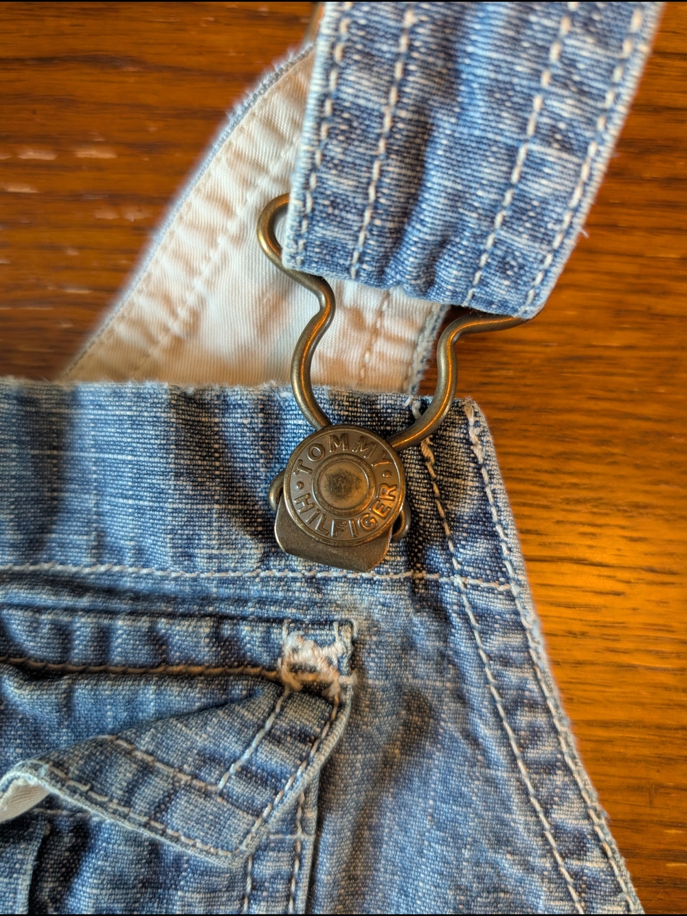 Vintage Tommy Hilfiger Denim Overalls Toddler Size 18-24 Months - Picture 7 of 8
